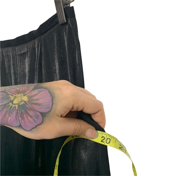 Vintage 90s Heart Moon Star Shimmer Iridescent Formal Skirt Medium - Picture 6 of 8